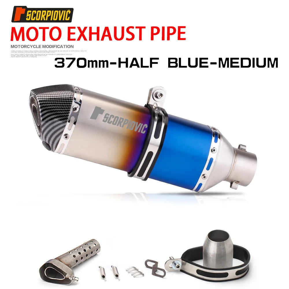 51mm Escape Moto Tube Motorcycle Exhaust Muffler with Db Killer 370MM