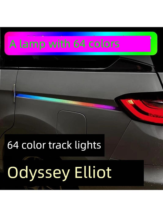 15-24 Honda Odyssey Track Ambience Light 64 Color Elysion Restoration Accessories Car Door Slide Waterfall Light