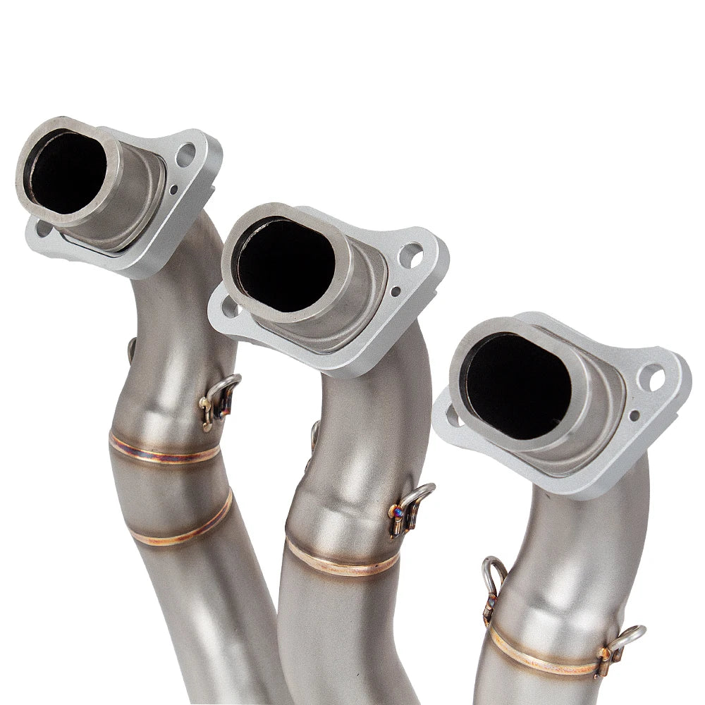 For Triumph TRIDENT 660 Daytona 660 2021-2024 Motorcycle Exhaust System Escape Moto Slip On Front Tube Link Pipe 51MM