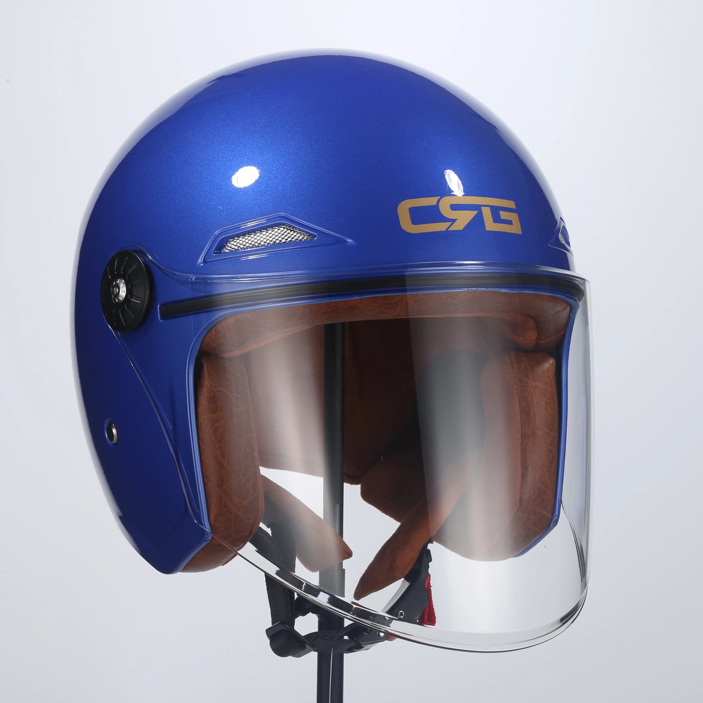 Motorcycle Half Helmet Scooter Vintage Fiberglass Casco Moto Open Face Retro Capacete Casque 3C DOT Certified