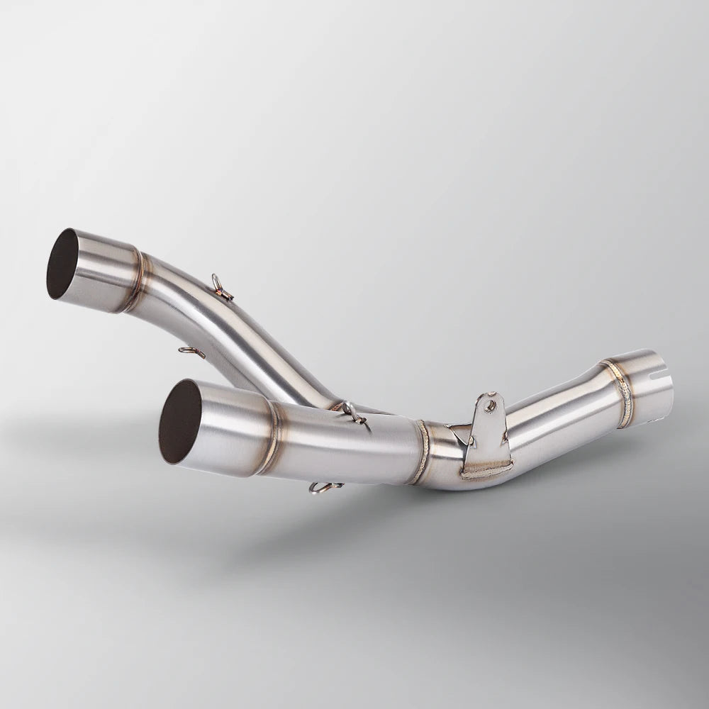 Tubo de escape para motocicleta, silenciador de doble orificio de acero inoxidable para CRF 450R CRF 450RX 2015-2020