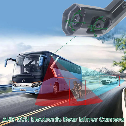 GAYINTT 10.36 Inch AHD BSD Car Side View Vertical Monitor DVR Touch Screen Loop Recording Display For Truck Bus Mirror