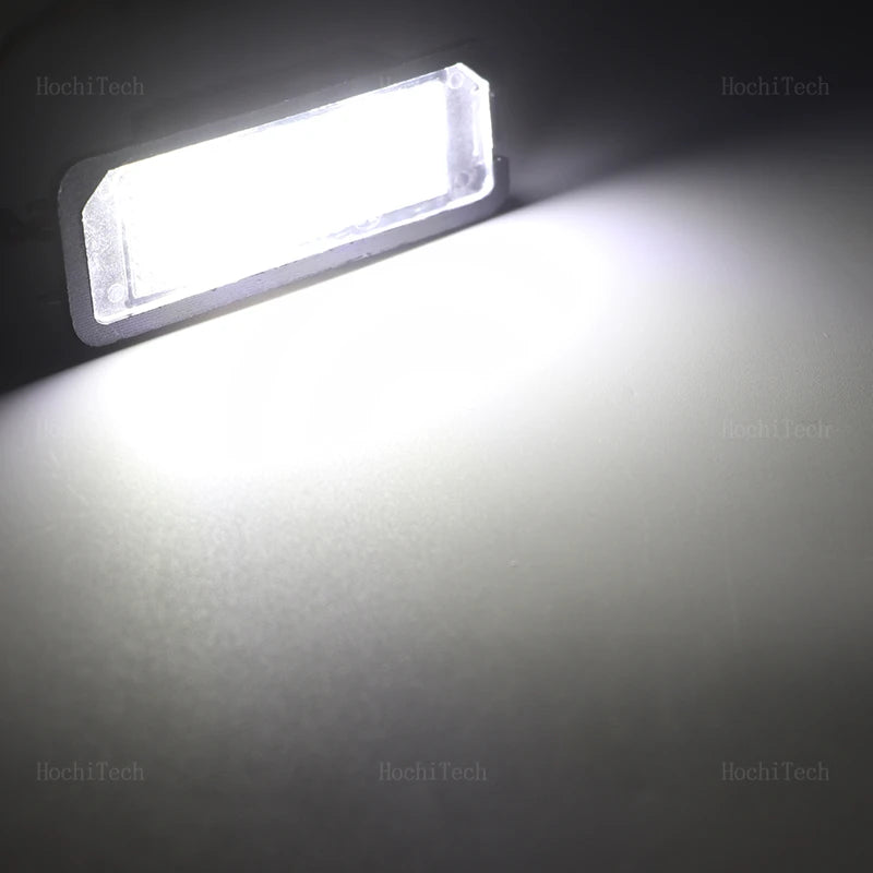 2pcs LED License Number Plate Light Lamp For VW Passat B6 CC Eos Golf 4 5 6 7 MK7 Polo Superb Seat Leon Altea Car Lamp