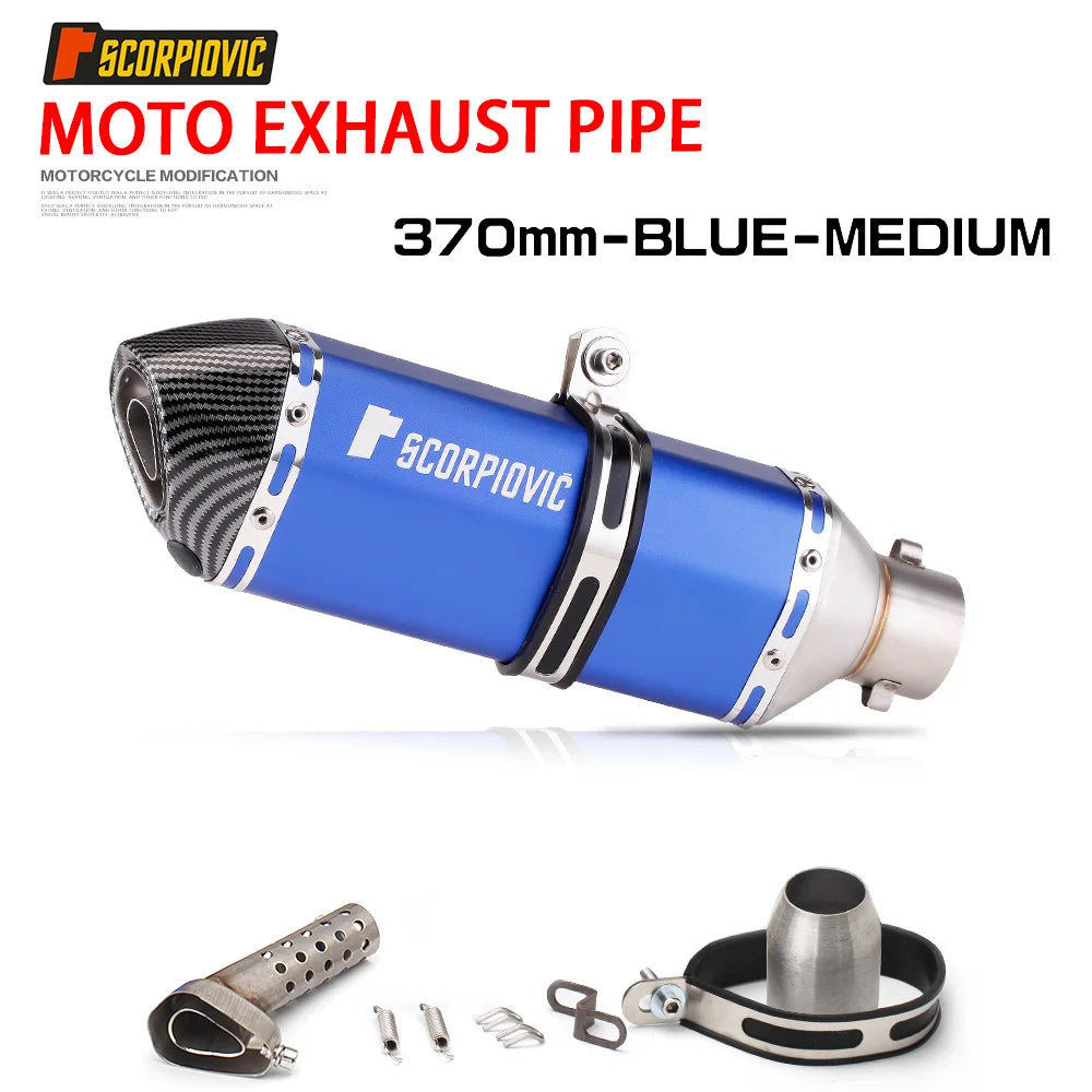 51mm Escape Moto Tube Motorcycle Exhaust Muffler with Db Killer 370MM
