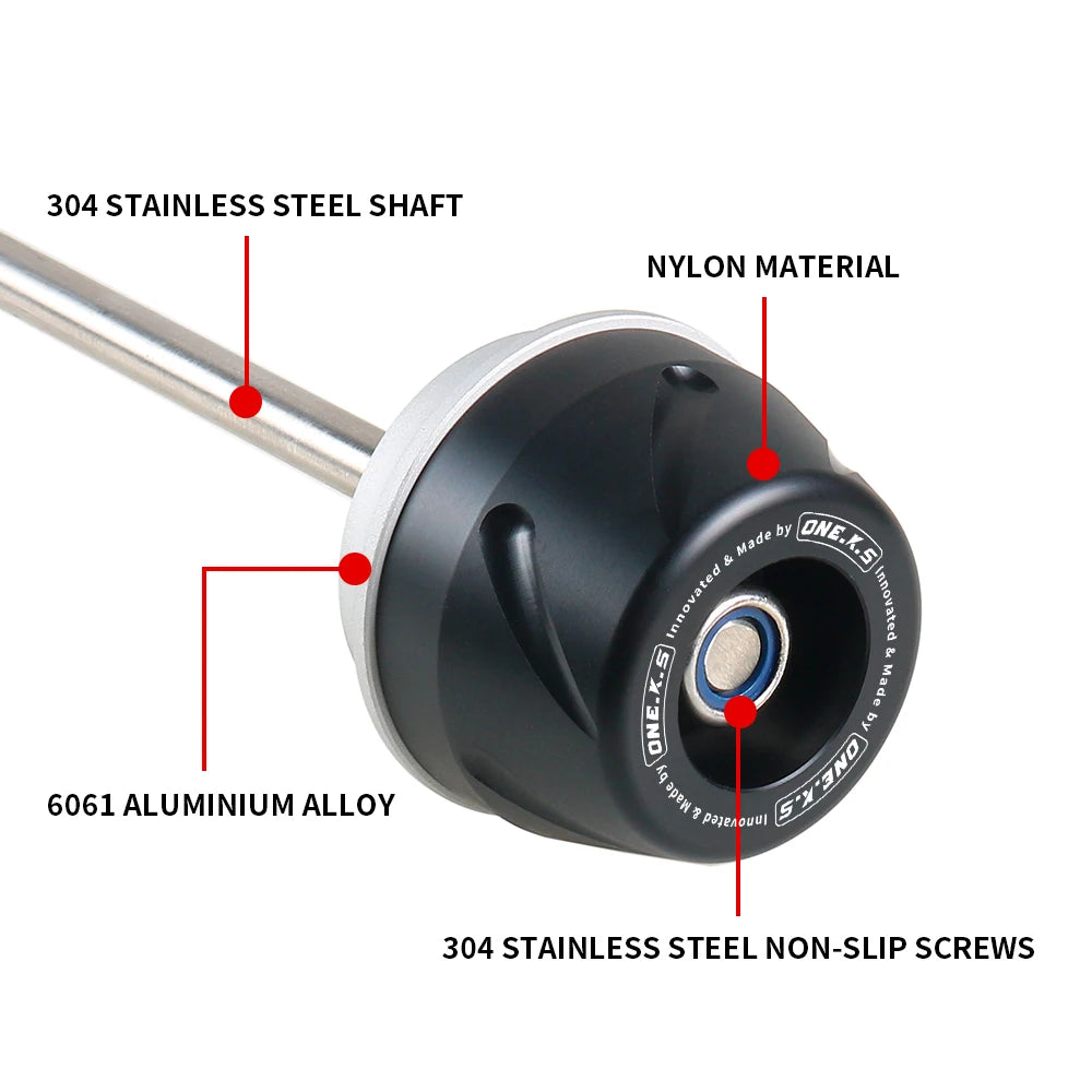 Front Rear Axle Fork Crash Slider For Aprilia RSV4 TUONO V4 RF RR 2009~2023 Wheel Anti-Collision Protector Motorcycle Accessorie