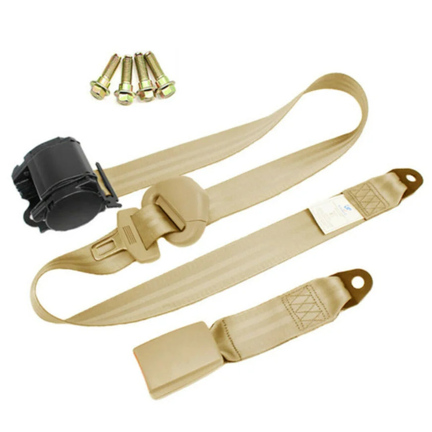 Universal 3 Points Adjustable Car Seat Belt With Sensors Driver Safety Belt Retractable Safety Strap Car Seat Belt