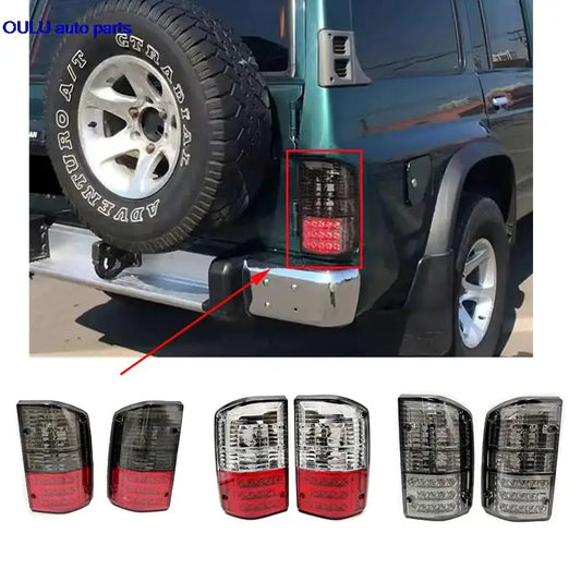 Para nissan patrol gq y60 gr 1987-1997 led lanterna traseira luz de freio sinal volta traseiro modificado conjunto luz traseira