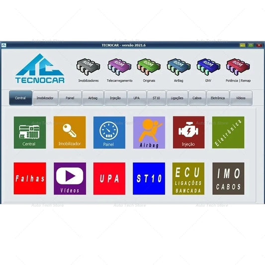 for Tecnocar 2021.06 cross-information chips,connectors,electricity,injection,airbag,UPA,ST10 car Maintenance diagnostic tools