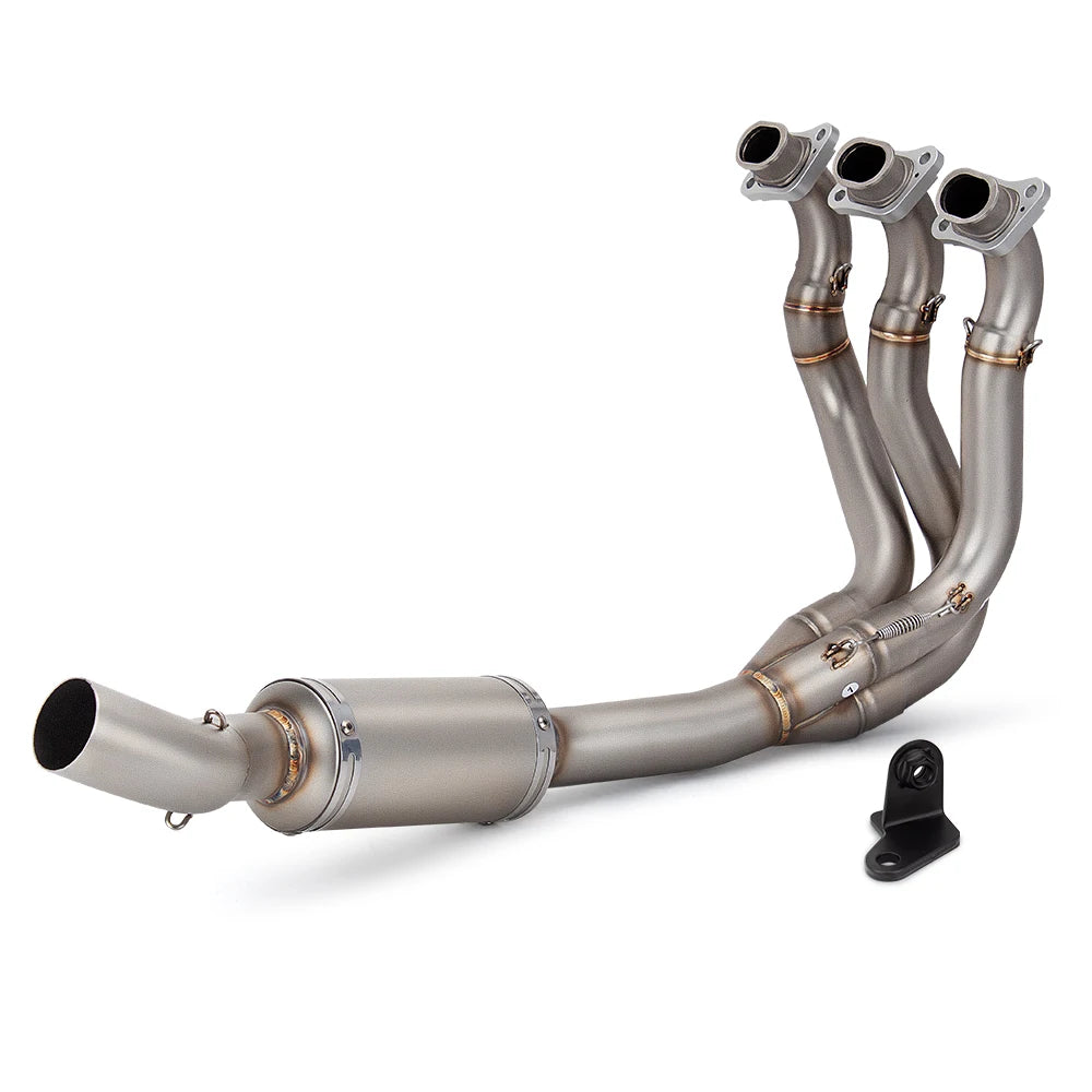 For Triumph TRIDENT 660 Daytona 660 2021-2024 Motorcycle Exhaust System Escape Moto Slip On Front Tube Link Pipe 51MM