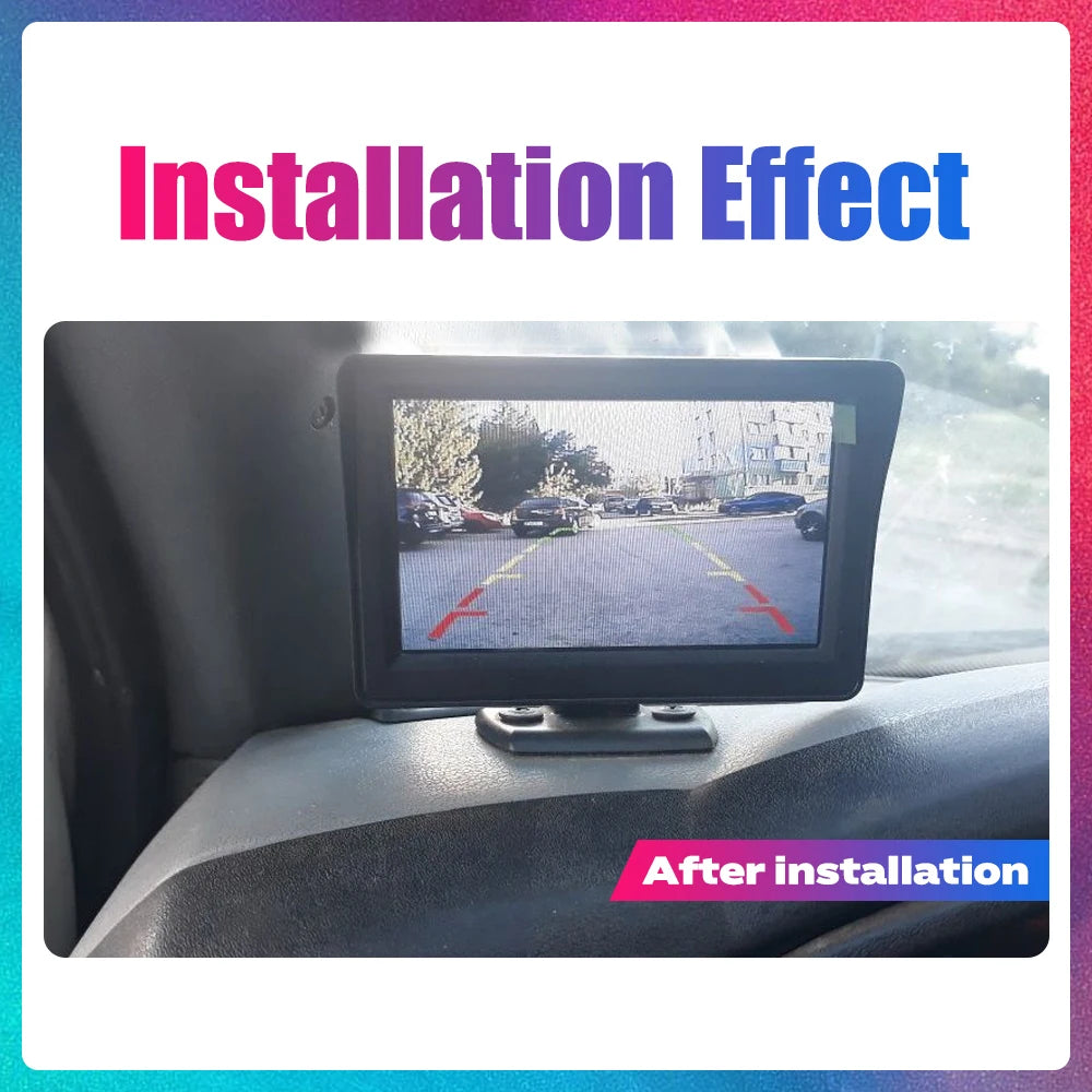 Wireless Car Styling 4.3 inch TFT LCD Screen Car Monitor Display for Rearview Reverse Backup Camera Car TV Display
