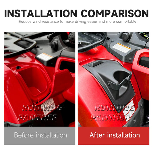 Para Honda Foreman y Rubicon 2014-2025 guardabarros izquierdo portavasos 2,5 pulgadas ATV soporte para botella de agua accesorio