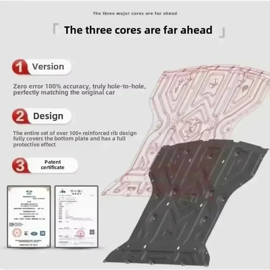 Vehicle - Specific Splash - Proof Durable Sturdy Engine Undercover and Lower Mudguard For Ford Escape 2020-2024 2.0T