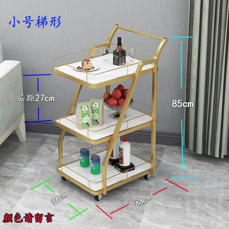 Barber Equipment Trolley Multi-purpose Cart Wheels Cosmetic Helper Hairdressing Salon Auxiliary Carro Belleza Medical Furniture