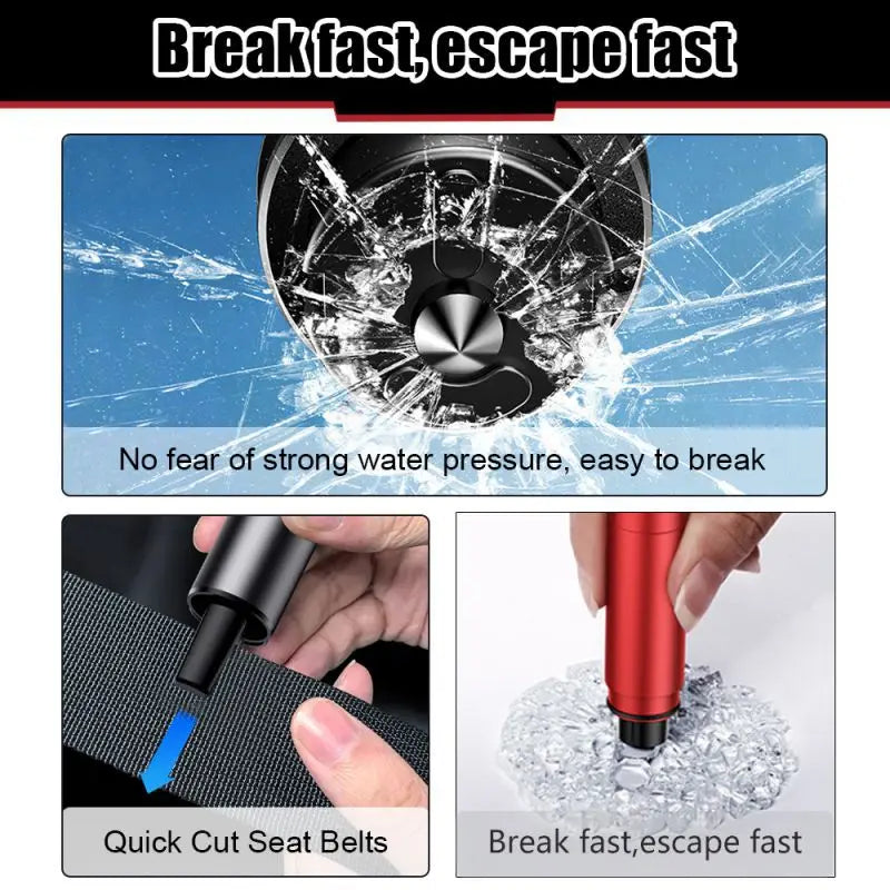 Portable Seat Safety Hammer Auto Glass Car Window Breaker Life Saving Escape Rescue Tool Seat Belt Cutter Hammer