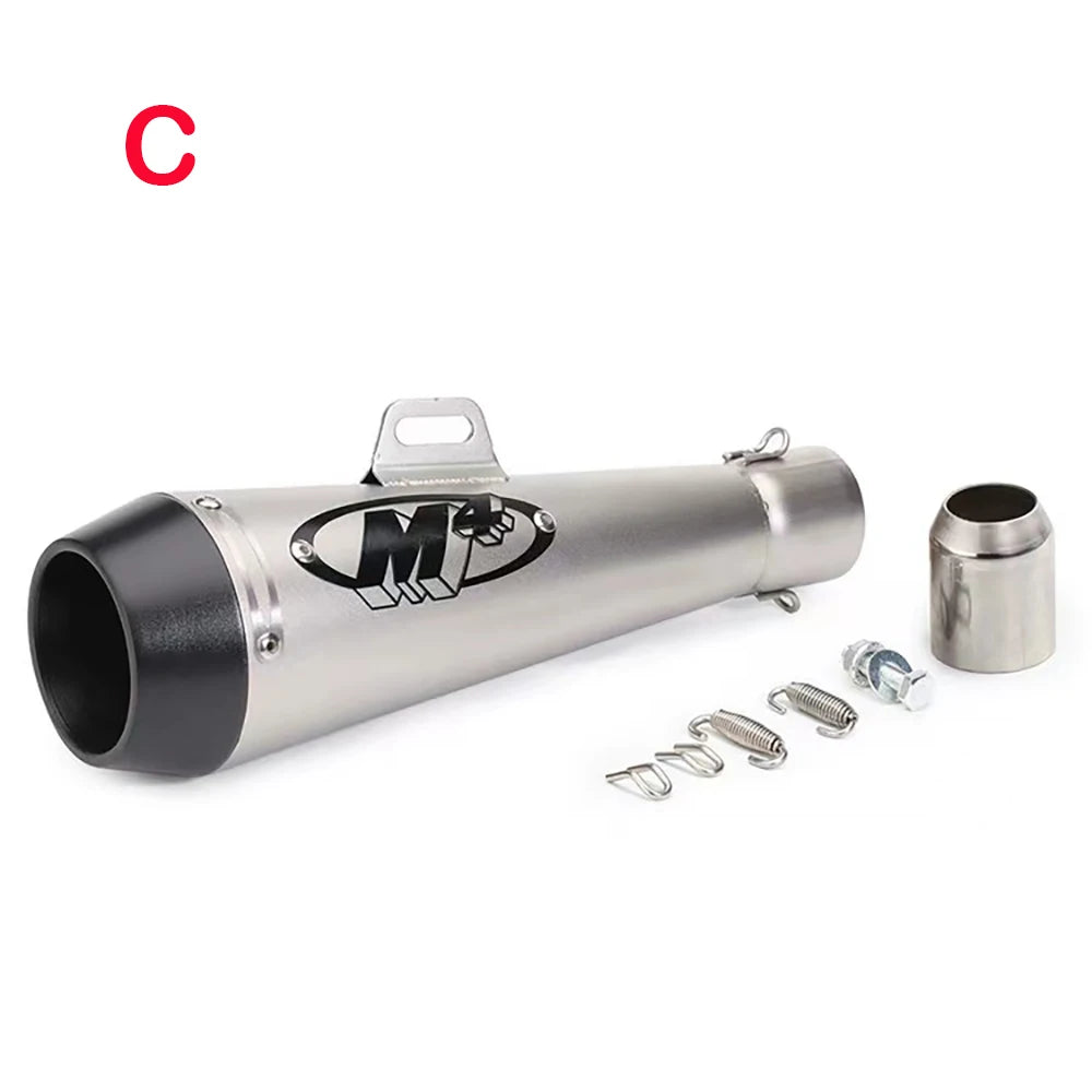 51MM motorcycle exhaust M4 escape  motorcycle pot muffler slide on SUV Motorcycle 300cc 600cc 1000cc for Huanglong 300/600 Z400