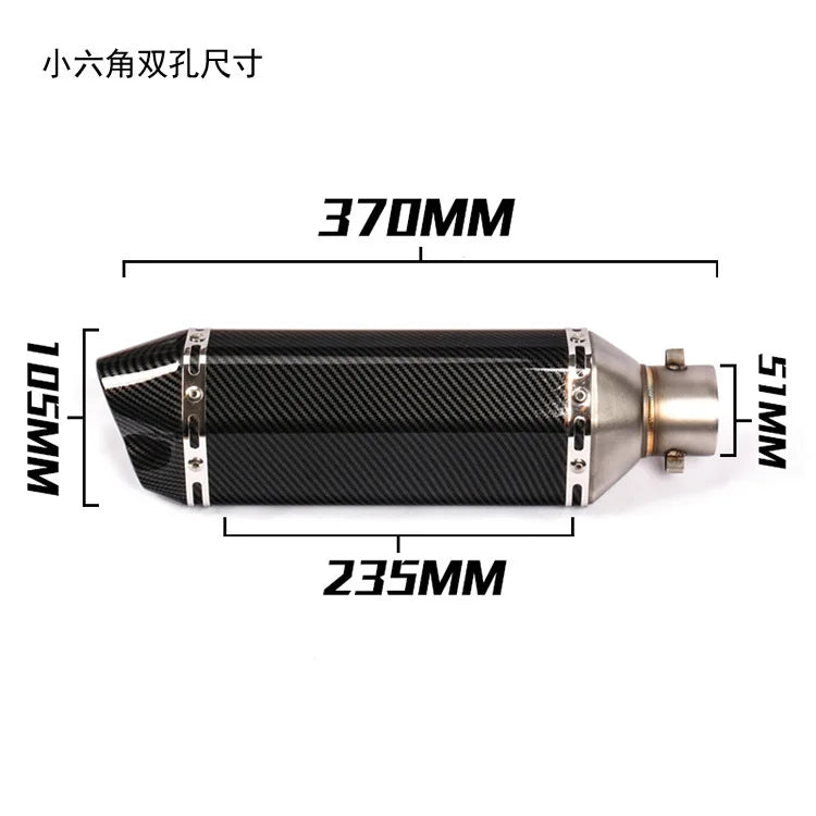 51mm Escape Moto Tube Motorcycle Exhaust Muffler with Db Killer