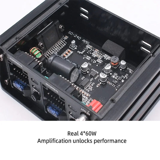 Class AB 4*60W Car Power Amplifier Non-Destructive Installation DSP Car Audio Speaker For Android Large Screen Dedicated Amp