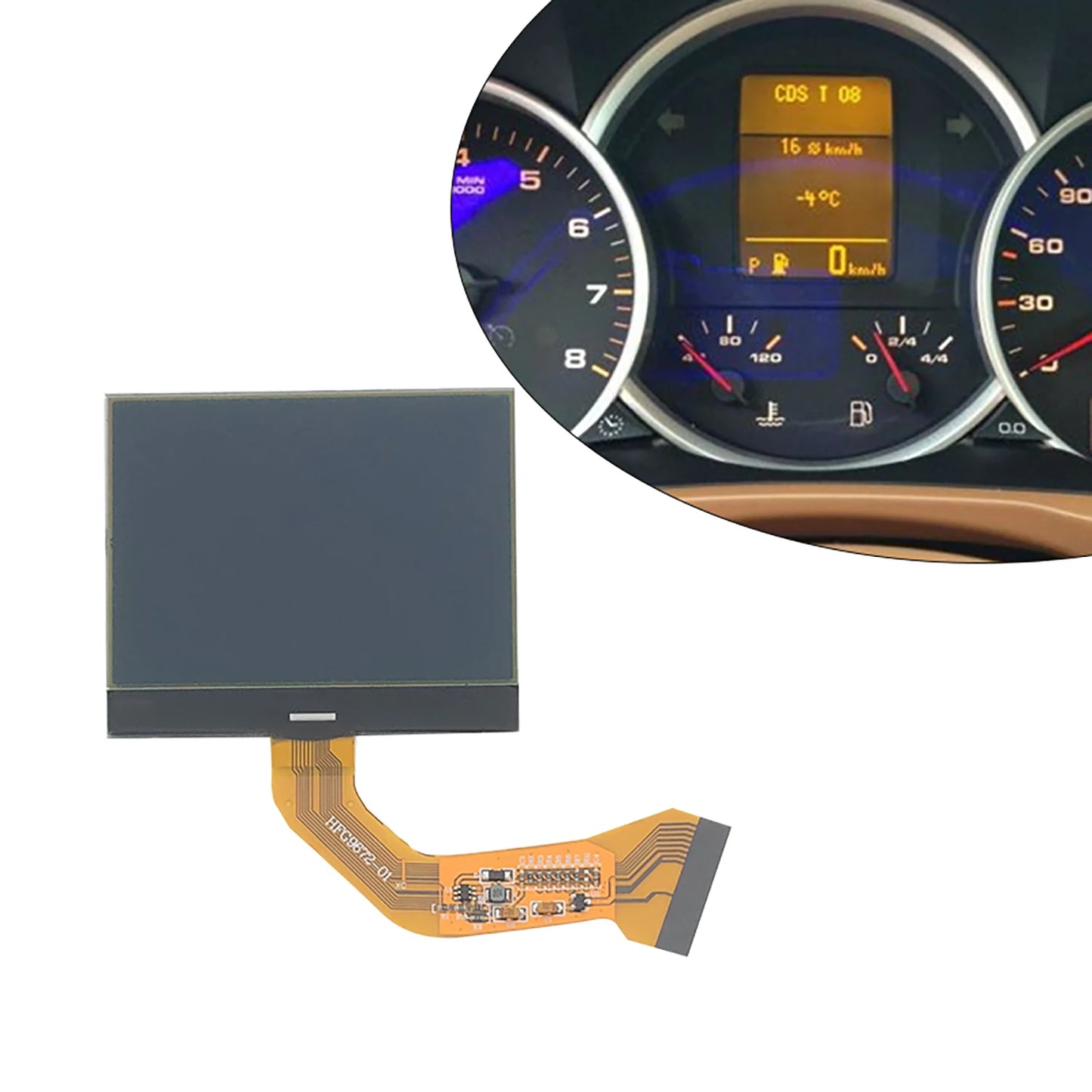 1 Pc LCD Screen 7L6920 970D 7L6920970R/L For VW Touareg V6 Porsche Cayenne S GTS Dashboard Monochrome LCD Screen Dash Panels