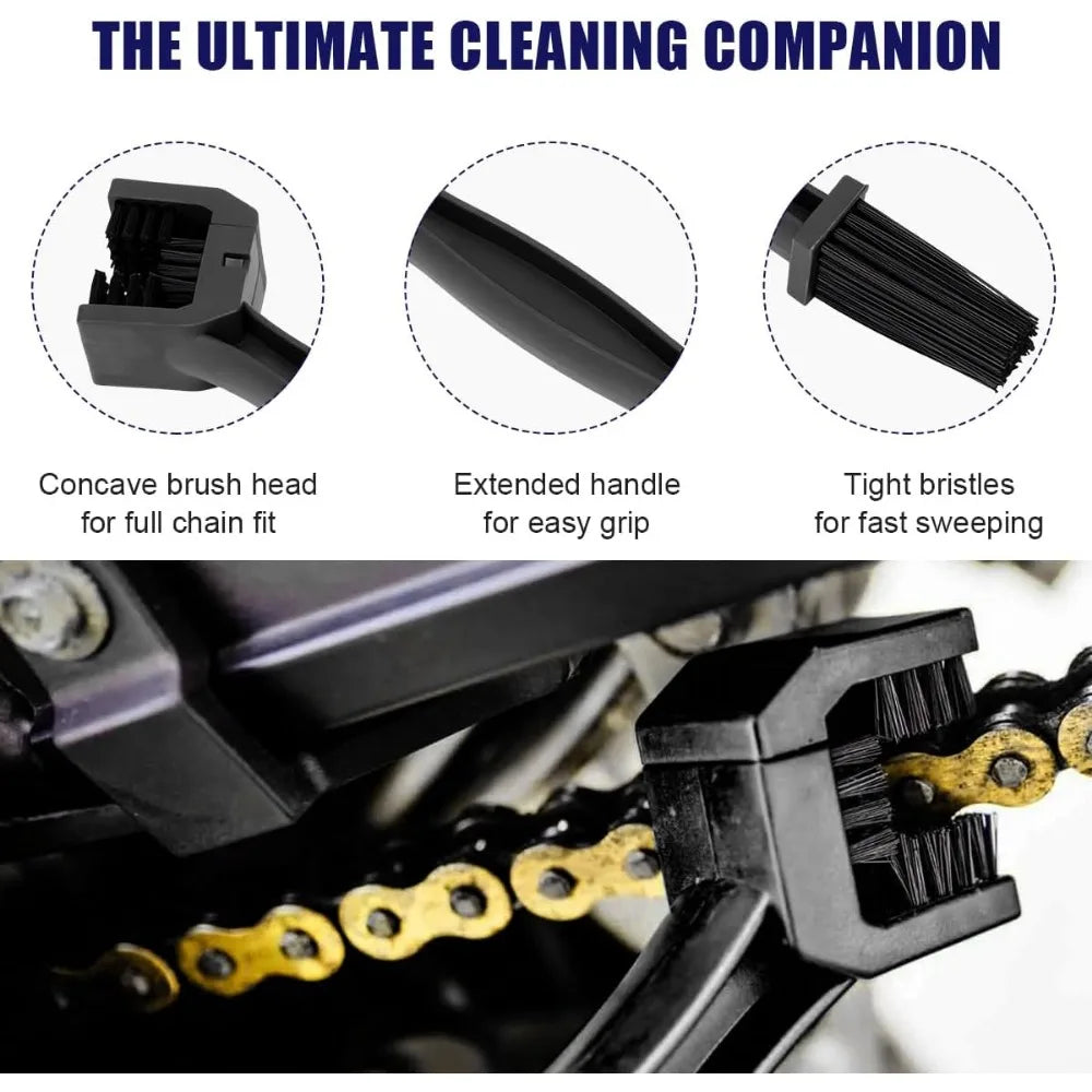Portable Chain Cleaner Motorcycle Road Bike Chain Clean Brush Bicycle Clean Motorcycle Tools Chain Cleaner Maintenance Tool