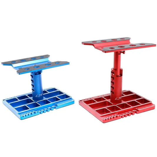 RC Cars Tool Heightening Work Stand Assembly Platform 360 Degree Rotate Repair Station for 1/10 Crawler Car Model Accessories
