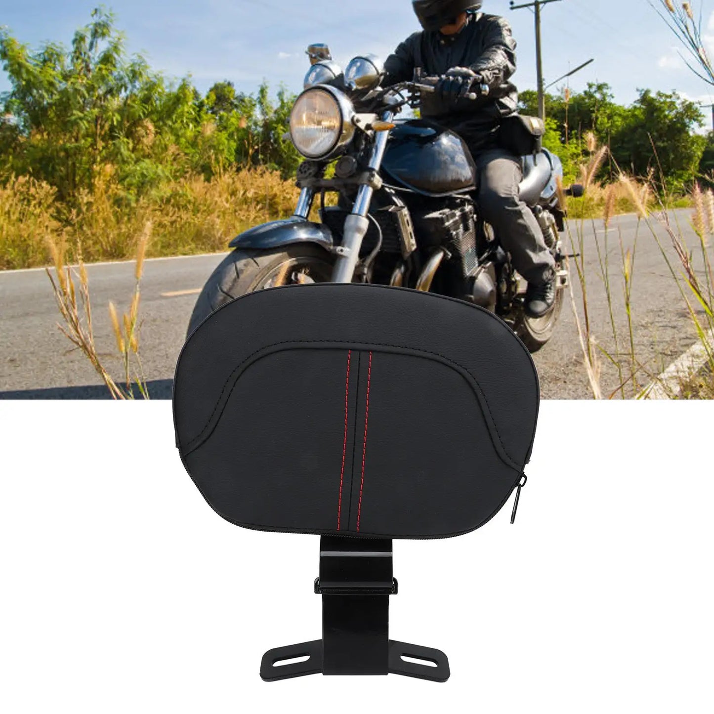 Passenger for SEAT Backrest Comfortable Driver Backrest Mounting Strong Support Universal Removable for motorbike