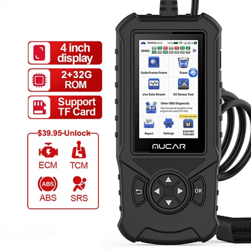 MUCAR CDE900 Auto OBD2 Scanner Engine Airbag ABS TCM