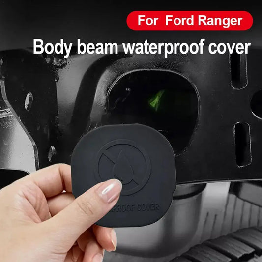 2Pcs Car Chassis Accessories For Ford Ranger T9  2023 2024 Rubber Rear Axle Frame Beam Sealing Sandproof Protective Cover