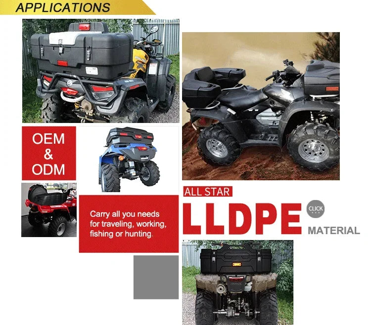 Chinese Factory Scooter Cargo Box Accessories for ATV Over 250cc
