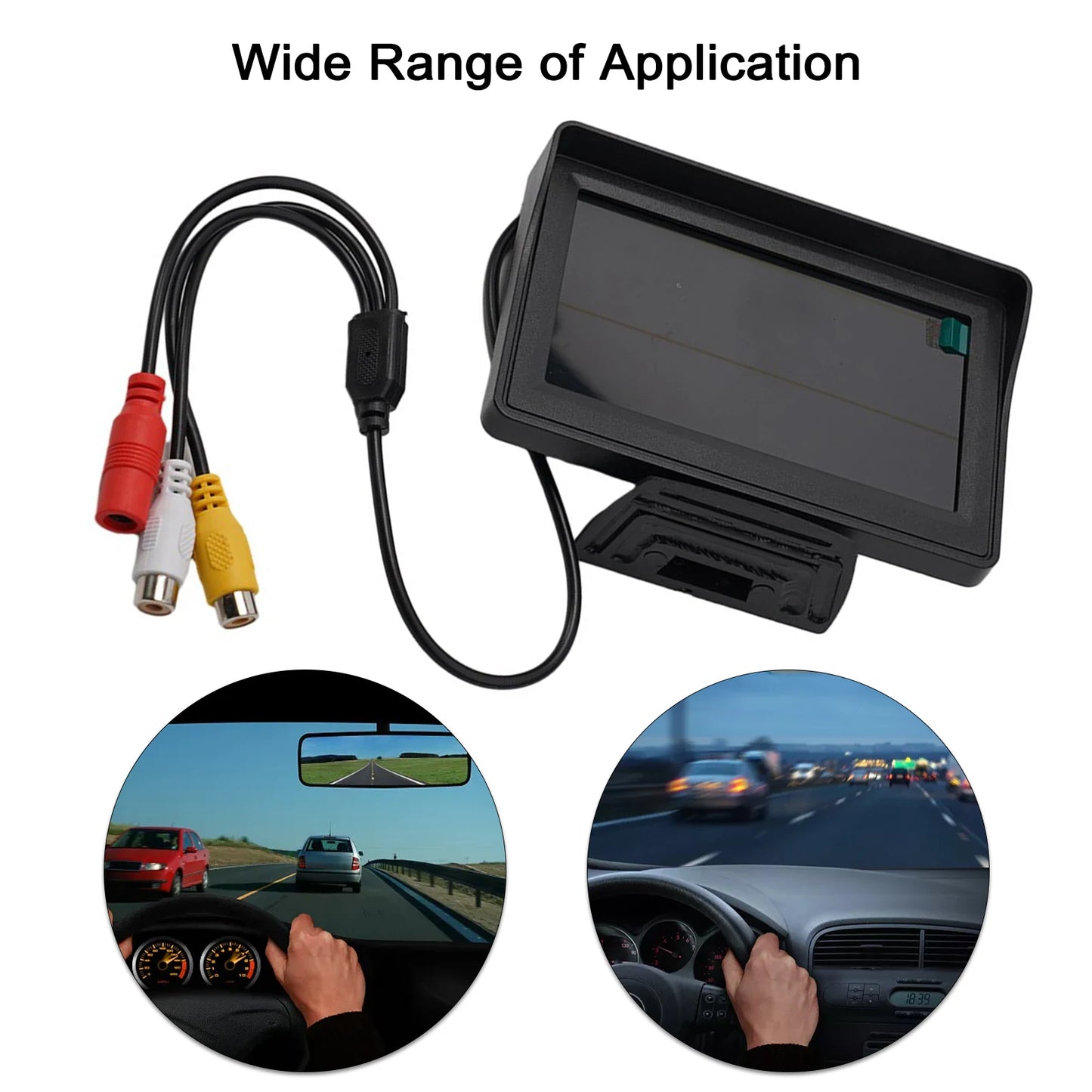 4.3 Inch TFT LCD Car Monitor Screen For Rear View Kit Reverse Parking Camera Desktop Car Monitor Screen Car DVD Small Display
