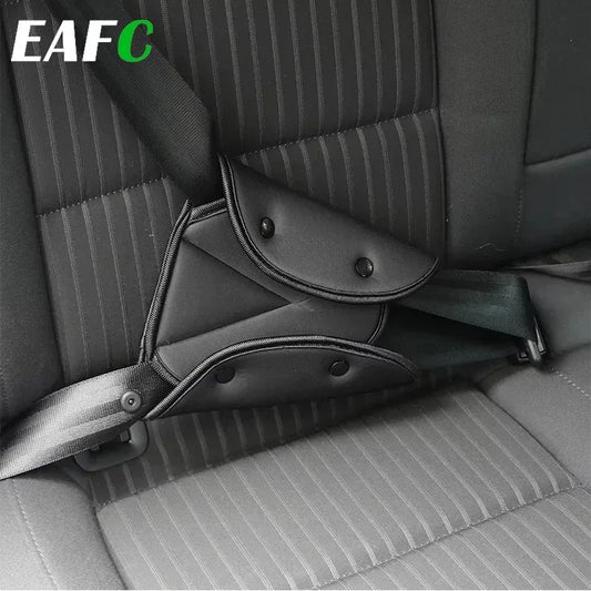 Universal Car Safety Belt Cover Sturdy Adjustable Triangle Safety Seat Belt Pad Clips Baby Child Protection Car Goods