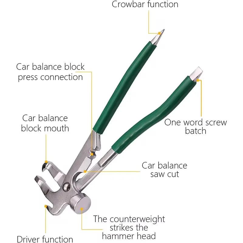 Car Tires wheel balancer Auto Wheel Weight Hammer Clip Installer Remover Pliers Car wheel balancer Repair Tool Car Accessories