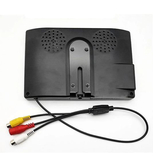 7 Inch Color TFT LCD DC 12V Car Monitor Rear View Headrest Display With 2 Channels Video Input For DVD VCD Reversing Camera