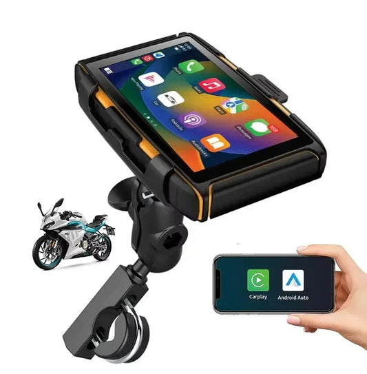 KARADAR MT5008 5-Inch Waterproof Motorcycle Touch Screen GPS – CarPlay & Android Auto  motorcycle gps  navegador gps moto