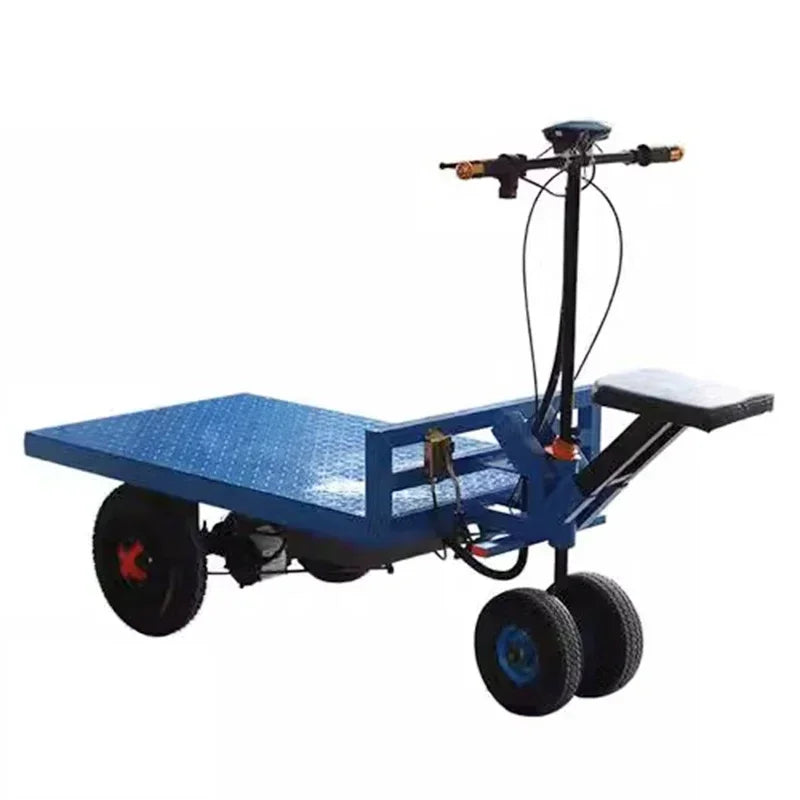 Cargo electric vehicle, cargo handling, transport site greenhouse, hand-pull truck, three- and four-wheel trailer