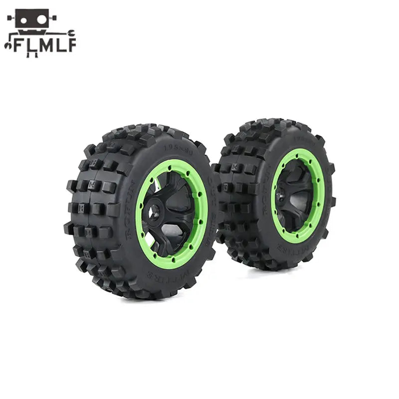 Rc Car Knobby Rear 195X80mm or Front 195X75mm Wheel Tire for 1/5 HPI ROFUN ROVAN KM BAJA 5T 5SC 5FT LOSI DBXL Truck Parts