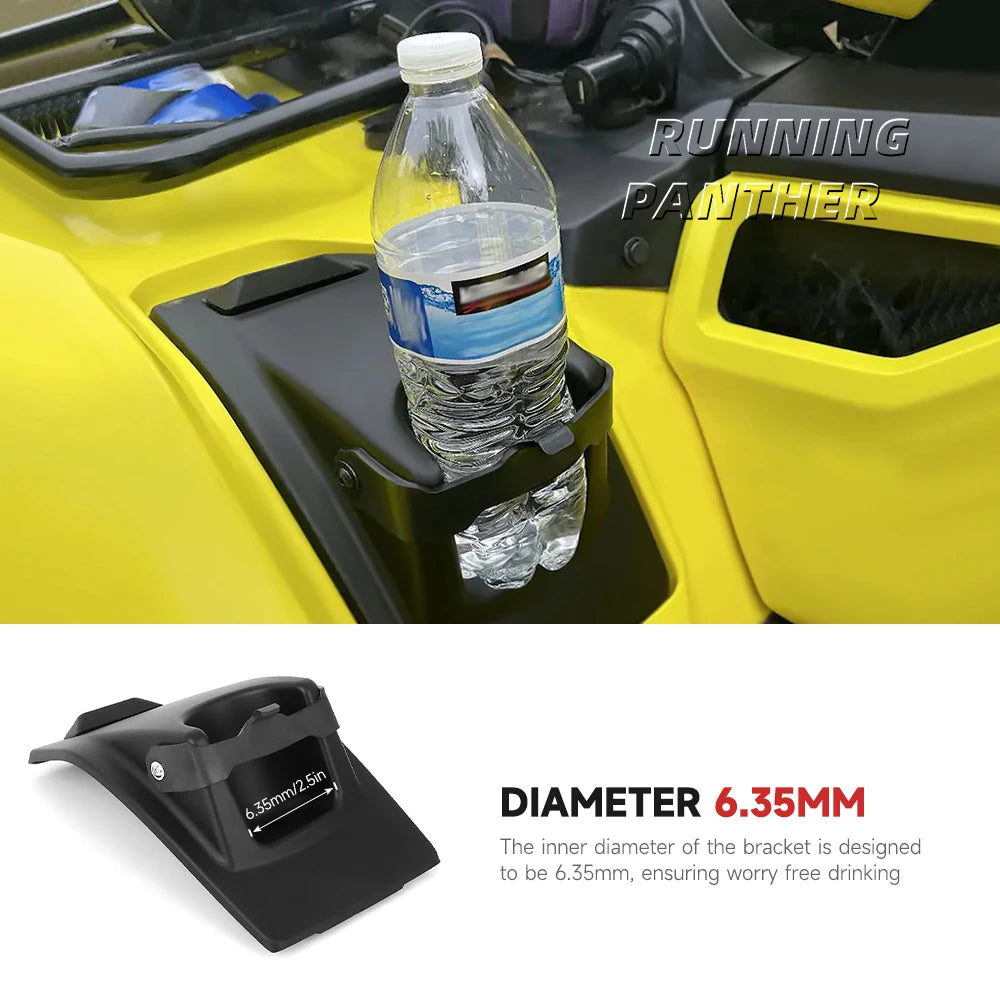 Para Honda Foreman y Rubicon 2014-2025 guardabarros izquierdo portavasos 2,5 pulgadas ATV soporte para botella de agua accesorio