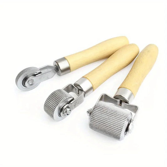 Car Tire Repair Kit Roller Auto Patch Roller Motorcycle Wheel Repair with Wooden Handle Tire Repairing Tool for Cars Accessories