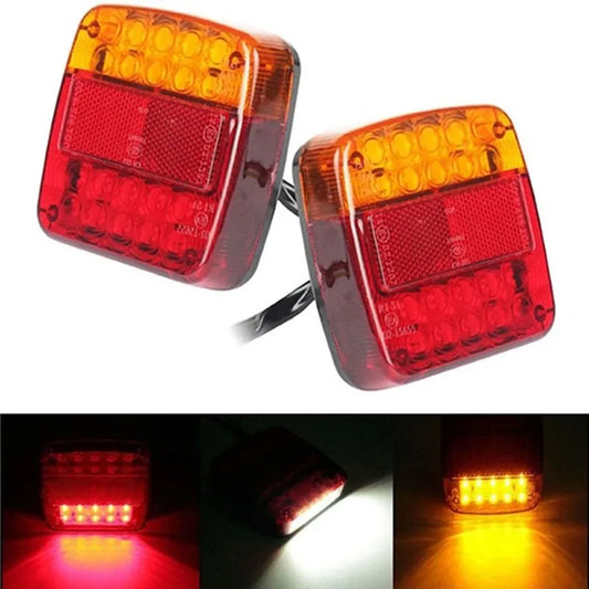 1pc 20LED 12V Waterproof Durable Car Truck LED Rear Tail Light Warning Lights Lamp for Trailer Caravans