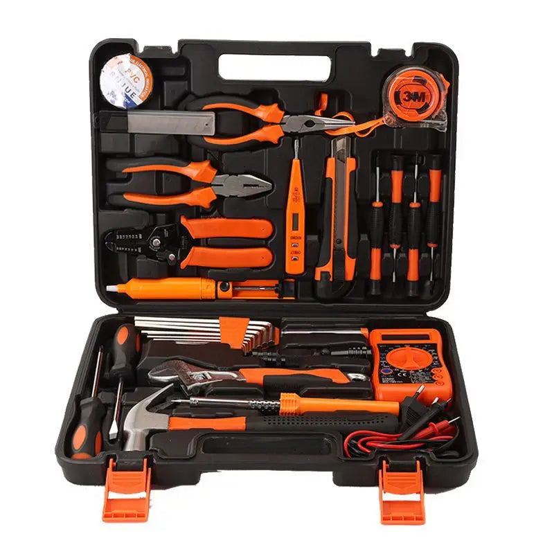 Carbon steel comprehensive set, manual tool set, household maintenance, car hardware toolbox, electrician's auto repair toolbox