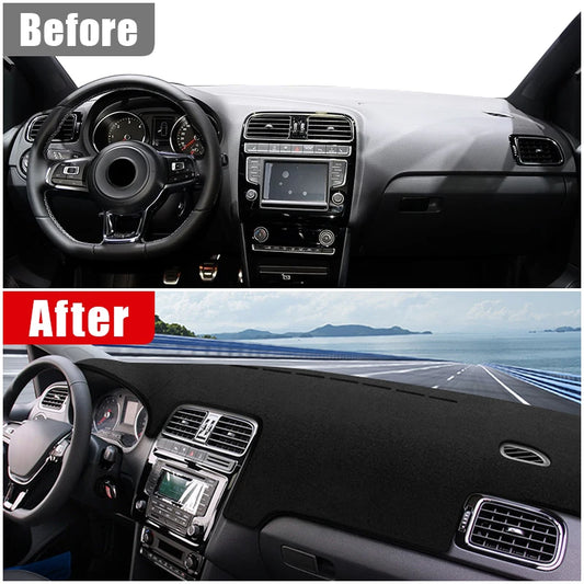 Car Dashboard Cover For Volkswagen VW Polo 6R 6C 2009 2010 2011 2012 2013 2014 2015 2016 POLO MK5 Dash Sun Shade Pad Accessories
