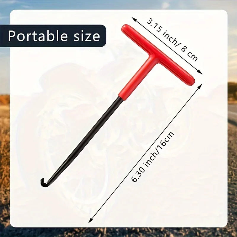 Motorcycle Exhaust Spring Hook T Shaped Handle Exhaust Pipe Spring Puller Installer Hooks Repair Tool for Springs Removal