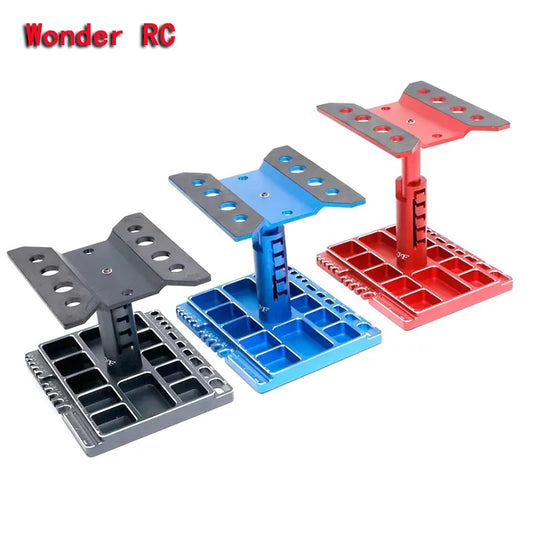 RC Cars Tool Heightening Work Stand Assembly Platform 360 Degree Rotate Repair Station for 1/10 Crawler Car Model Accessories