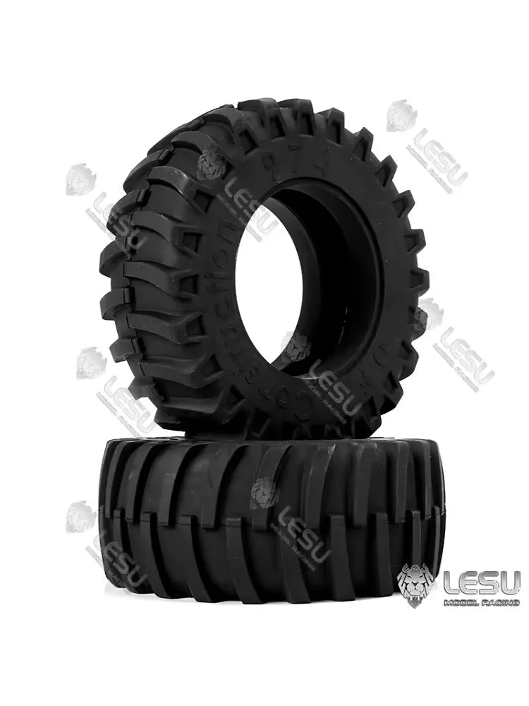 Simulation truck model tractor tire leather RD-2011 front and rear size tires LESU high quality rubber