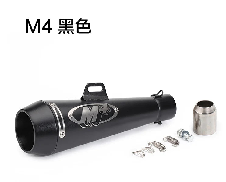 51MM motorcycle exhaust M4 escape  motorcycle pot muffler slide on SUV Motorcycle 300cc 600cc 1000cc for Huanglong 300/600 Z400