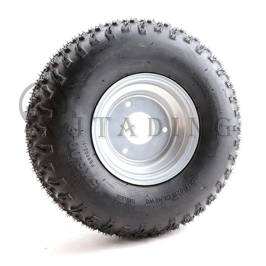 6 inch inflatable wheels 15x6.00-6 Tubeless tire For Lawn mower golf cart ATV Buggy Quad Bike Go Kart farm vehicle vacuum Tyre