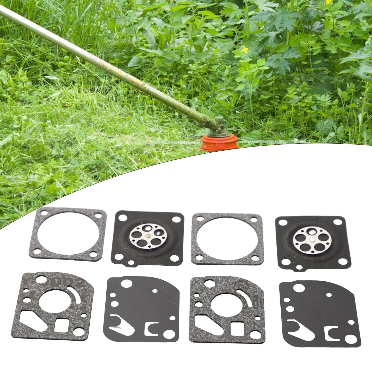 Diaphragm Carburetor Repair Kit 4Pcs For Ruixing Carbs Repair Tool Kits 2 Sets Replace Part Replacement Diaphragm