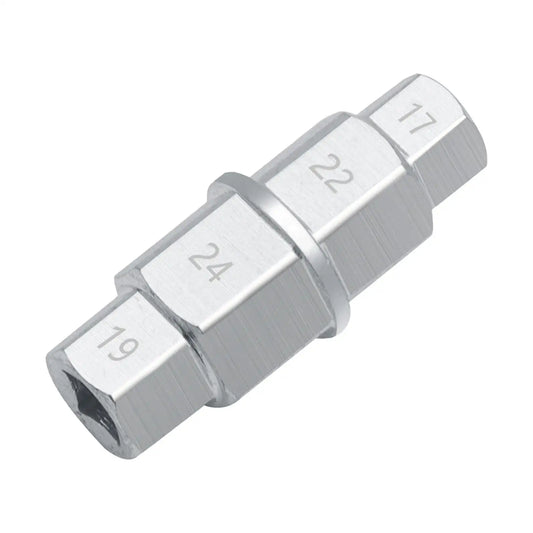 Hex Axle Tool Universal Chrome Silver Hex Wrench Removal Tool Hex Allen Axle Spindle Tool for Motorcycle Front Axle Wheel