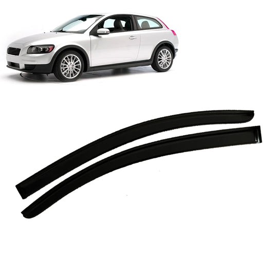 Window Visor for VOLVO C30 2008 2009 2010 2011 2012 2013 Wind Deflectors Rain Guards Door Visor Vent Shades Ventvisor Sun Rain