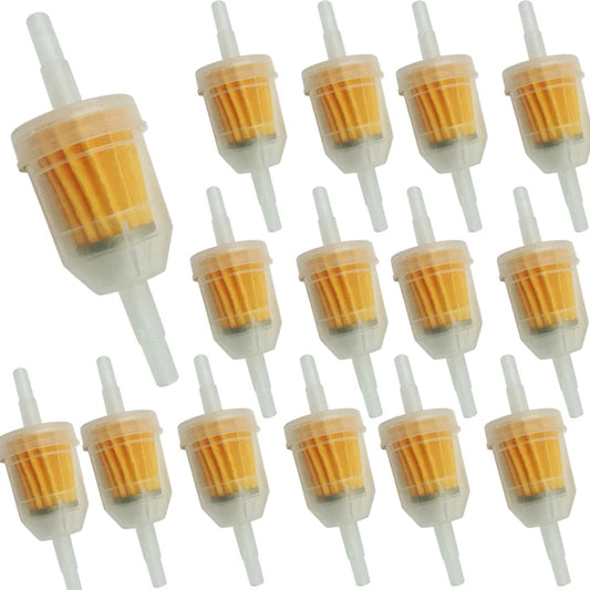 10PCS Universal Gasoline Gas Fuel Gasoline Oil Filter Motorcycle Scooter Gasoline Filter Tool Motor ATV Fuel Filter Accessories