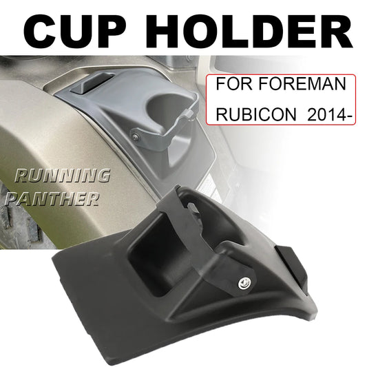 Para Honda Foreman y Rubicon 2014-2025 guardabarros izquierdo portavasos 2,5 pulgadas ATV soporte para botella de agua accesorio